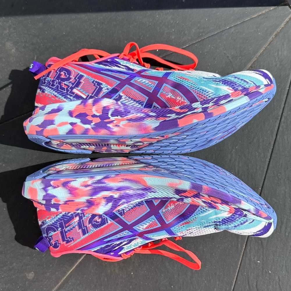 ASICS Women's Coral, Purple & Teal Running Shoes - Picture 4 of 5